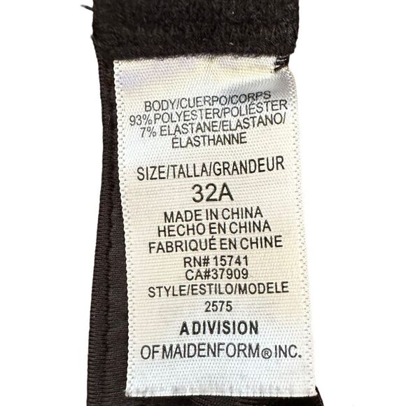 Maidenform ~ set of 2 Training Bras ~ one black and one Nude ~ size 32A - Picture 9 of 10